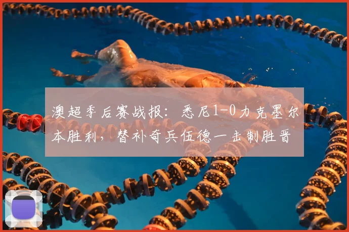 澳超季后赛战报:悉尼1-0力克墨尔本胜利,替补奇兵伍德一击制胜晋级半决赛